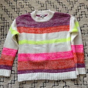 Colorful Striped Women's Sweater - size small